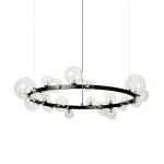 Подвесная люстра Delight Collection Art Deco Bubble 8828P/L black/clear