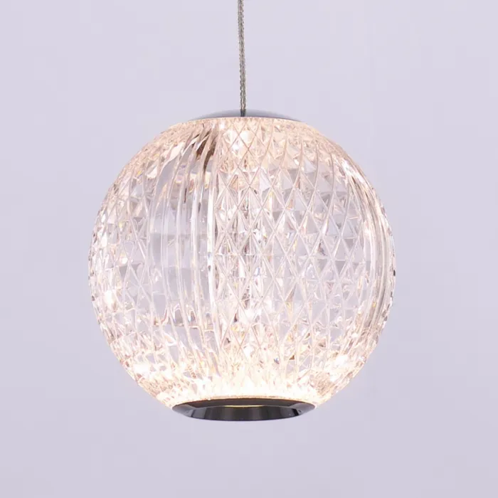 Подвесной светильник Delight Collection Elliot Diamante MD20001012-3A chrome от ImperiumLoft