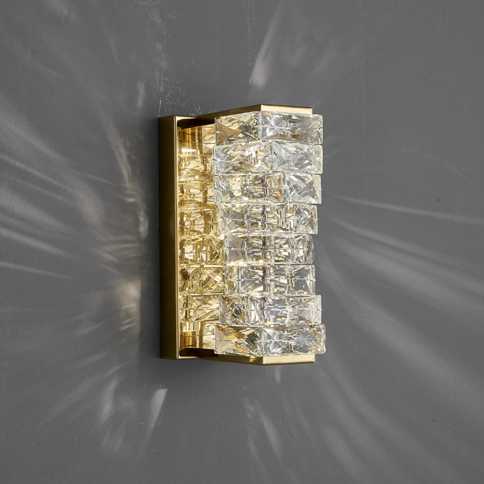 Настенный светильник Delight Collection Glissando 6005W/S gold/clear от ImperiumLoft