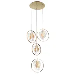 Светильник подвесной Delight Collection Cowley P60669-4 gold/clear от ImperiumLoft