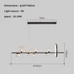 Люстра Delight Collection Art Deco Bubble KG1233P-10 black/clear от ImperiumLoft