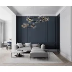 Подвесная люстра Delight Collection Art Deco Bubble 8828P/L black/clear