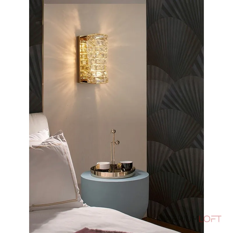 Настенный светильник Delight Collection Glissando 6005W/S gold/clear Настенный светильник Delight Collection Glissando 6005W/S gold/clear