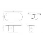 Обеденный стол Delight Collection Ocean Ocean Table от ImperiumLoft