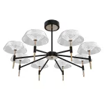 Люстра на штанге Delight Collection MD21001018 MD21001018-8A black/gold