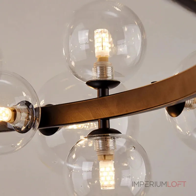 Подвесная люстра Delight Collection Art Deco Bubble 8828P/L black/clear