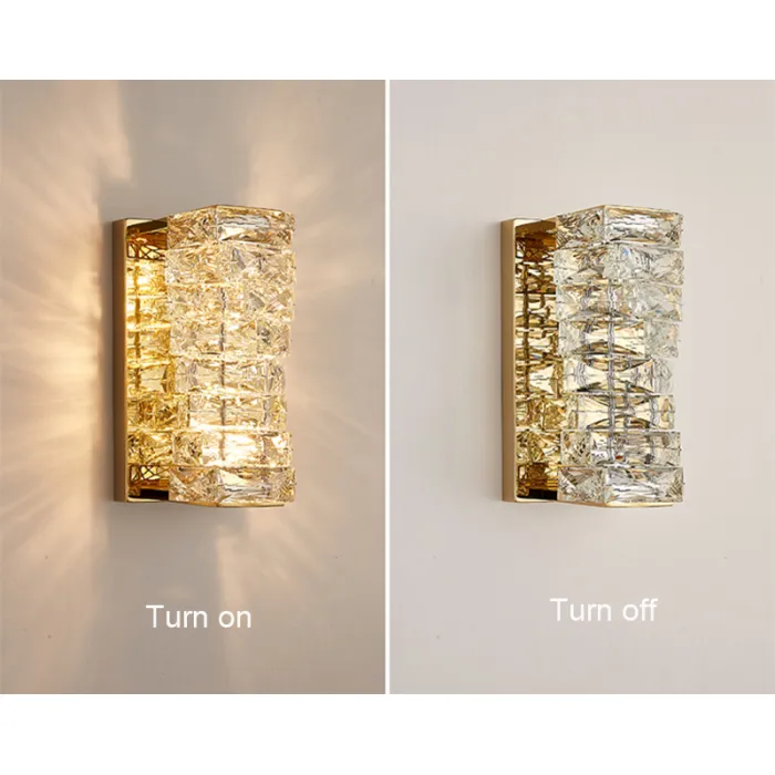 Настенный светильник Delight Collection Glissando 6005W/S gold/clear от ImperiumLoft