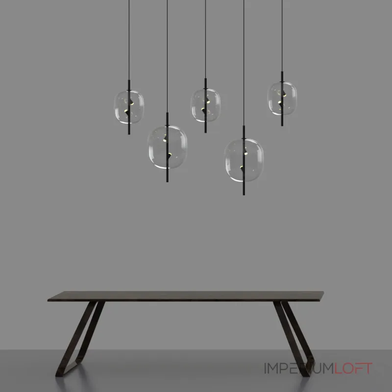 Подвесной светильник Delight Collection 10018P 10018P/1 black/clear
