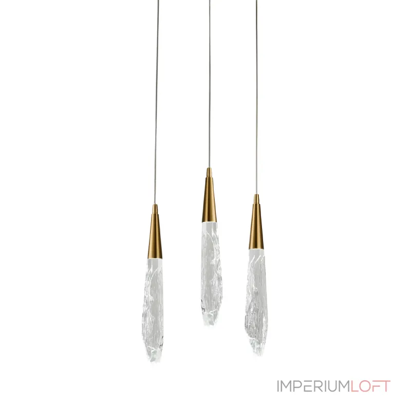Подвесной светильник Delight Collection OD2438 OD2438-3 gold/clear Подвесной светильник Delight Collection OD2438 OD2438-3 gold/clear