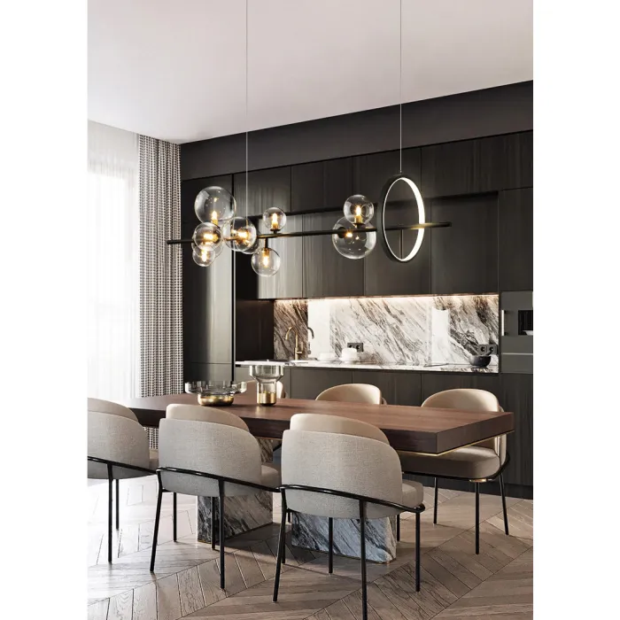 Люстра Delight Collection Art Deco Bubble KG1233P-10 black/clear от ImperiumLoft