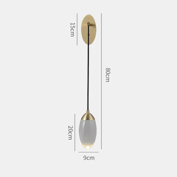 Настенный светильник Delight Collection Celestial MT8847-1W brass от ImperiumLoft