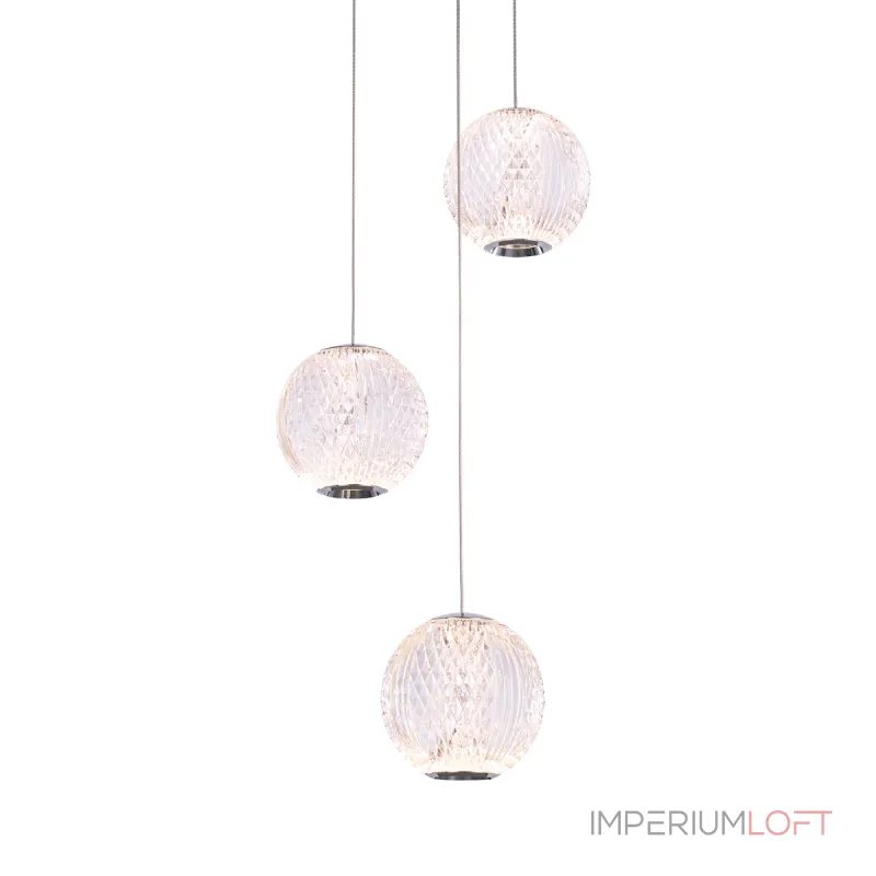 Подвесной светильник Delight Collection Elliot Diamante MD20001012-3A chrome Подвесной светильник Delight Collection Elliot Diamante MD20001012-3A chrome