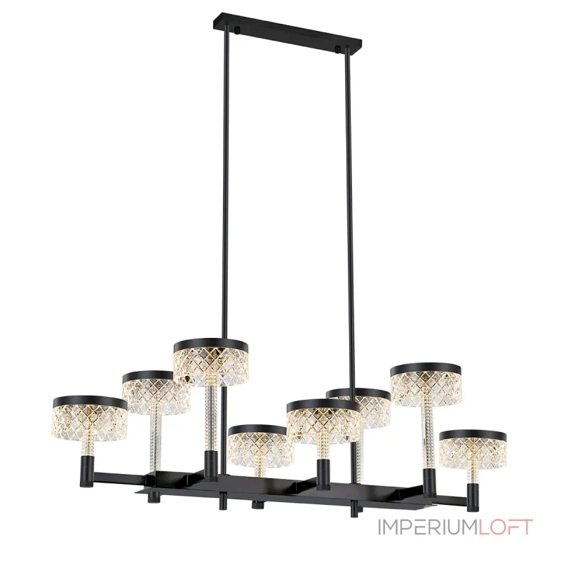 Люстра на штанге Delight Collection Diamond cut MD21020075-8B matt black Люстра на штанге Delight Collection Diamond cut MD21020075-8B matt black