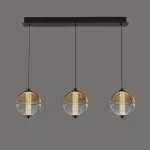 Подвесной светильник Delight Collection MD24022079 MD24022079-3B black/amber