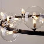 Подвесная люстра Delight Collection Art Deco Bubble 8828P/L black/clear