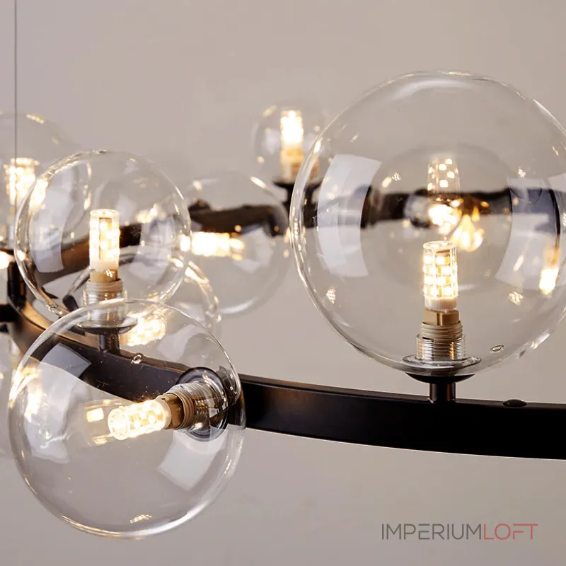 Подвесная люстра Delight Collection Art Deco Bubble 8828P/L black/clear