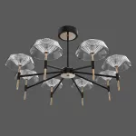 Люстра на штанге Delight Collection MD21001018 MD21001018-8A black/gold