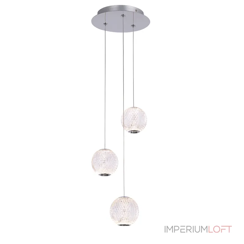 Подвесной светильник Delight Collection Elliot Diamante MD20001012-3A chrome Подвесной светильник Delight Collection Elliot Diamante MD20001012-3A chrome