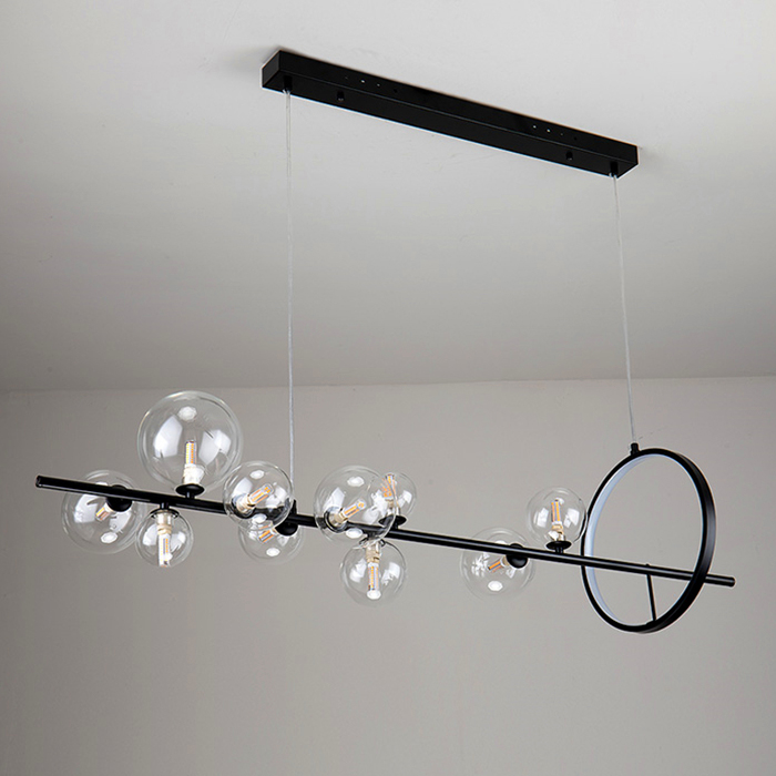 Люстра Delight Collection Art Deco Bubble KG1233P-10 black/clear от ImperiumLoft