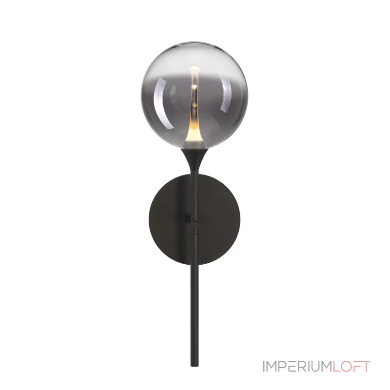 Настенный светильник Delight Collection MB23001045H-1B black/smoky