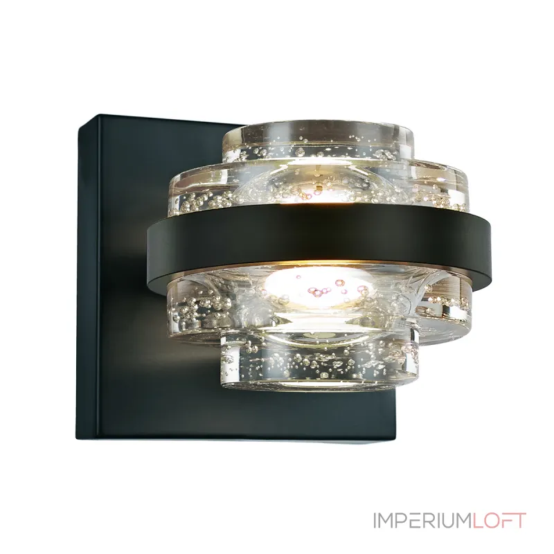 Настенный светильник Delight Collection Indiana MB22030002-1A black/clear Настенный светильник Delight Collection Indiana MB22030002-1A black/clear