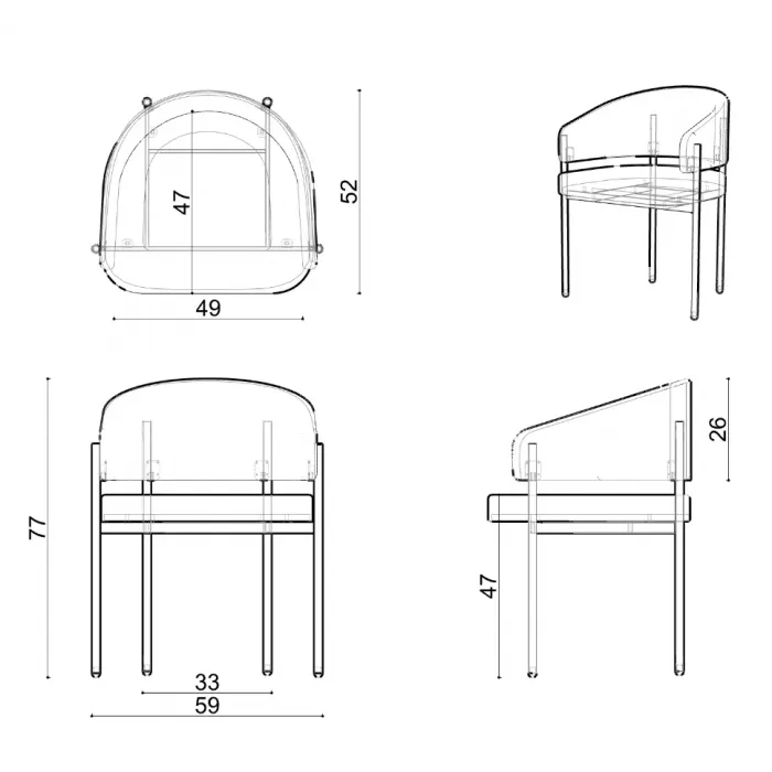 Стул Delight Collection Hola Hola Chair от ImperiumLoft