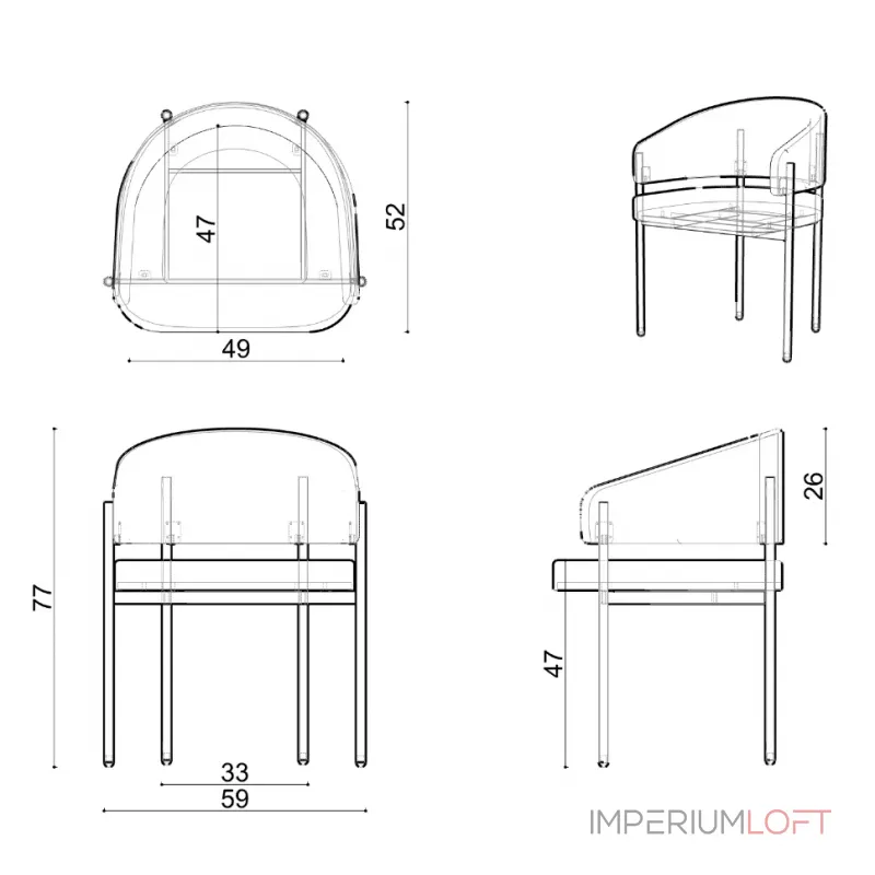 Стул Delight Collection Hola Hola Chair Стул Delight Collection Hola Hola Chair