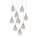 Подвесной светильник Delight Collection Stilla MD24001004-9A chrome/clear