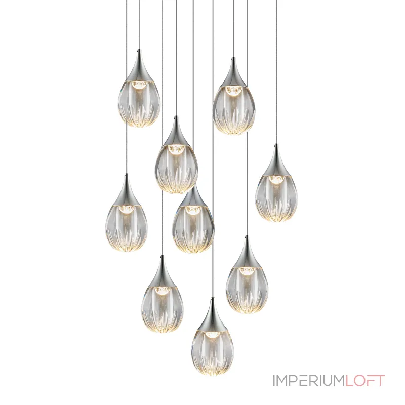 Подвесной светильник Delight Collection Stilla MD24001004-9A chrome/clear