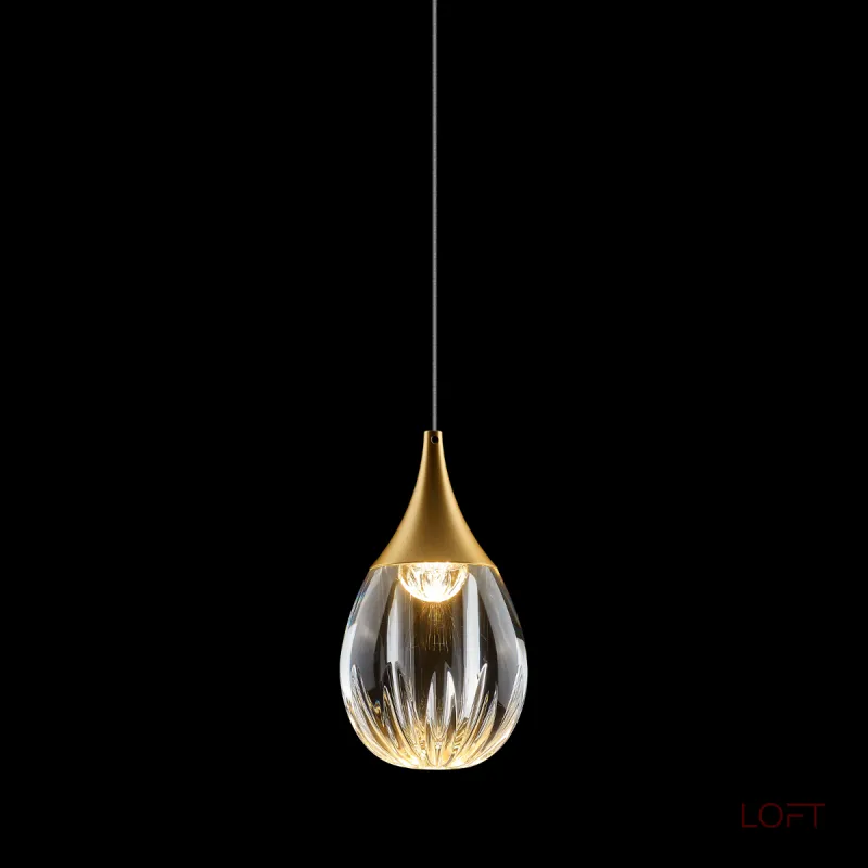 Подвесной светильник Delight Collection Stilla MD24001004-1A gold/clear