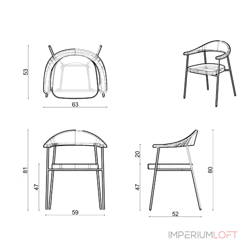 Стул Delight Collection Olea Olea Indoor Chair