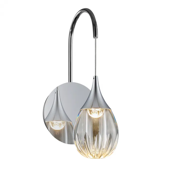 Светильник настенный Delight Collection Stilla MB24001004-1A chrome/clear от ImperiumLoft