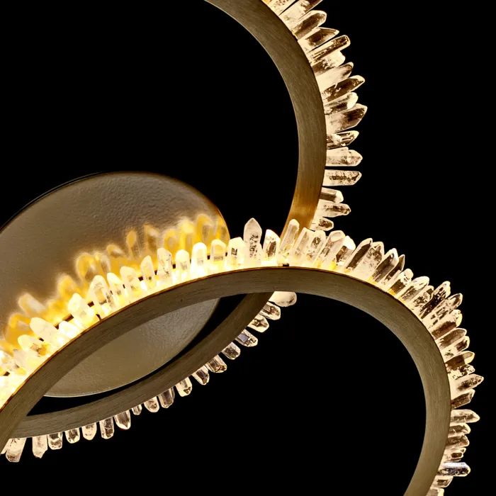 Светильник потолочный Delight Collection Quartz Halo MX20020154-2A satin gold от ImperiumLoft