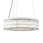 Подвесная люстра Delight Collection KM1293 771198 (KM1293P-8) black/clear
