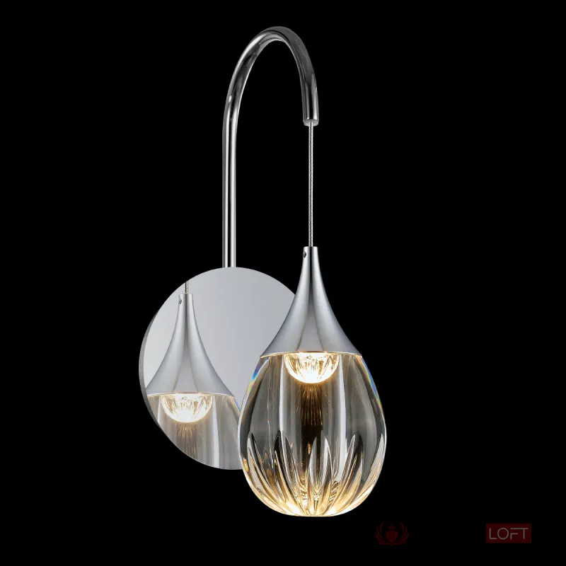 Светильник настенный Delight Collection Stilla MB24001004-1A chrome/clear от ImperiumLoft