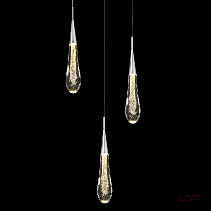 Подвесной светильник Delight Collection Pour MD-023B-3 chrome Подвесной светильник Delight Collection Pour MD-023B-3 chrome