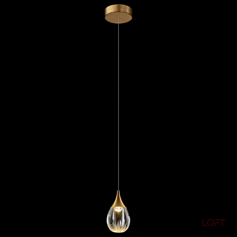 Подвесной светильник Delight Collection Stilla MD24001004-1A gold/clear