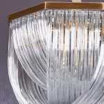 Подвесная люстра Delight Collection Murano Glass A001-554 L9 brass/clear