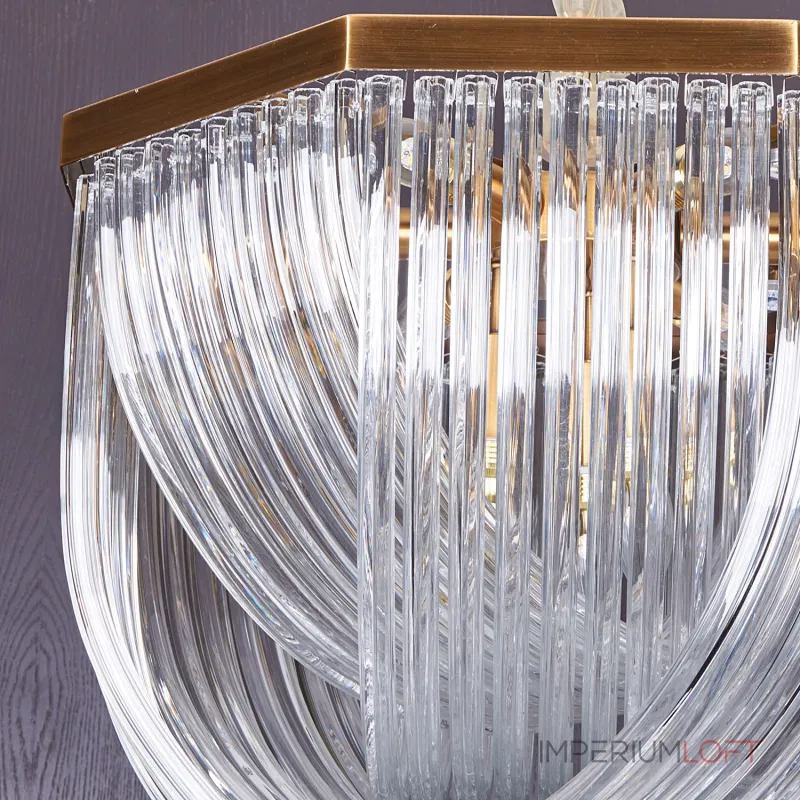 Подвесная люстра Delight Collection Murano Glass A001-554 L9 brass/clear