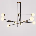 Люстра Delight Collection Bistro Globe 9389P/9 black/gold от ImperiumLoft