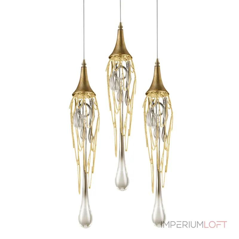 Подвесной светильник Delight Collection Goddess Tears P68009L-3/R gold