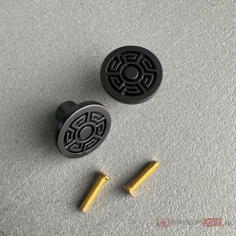 Ручка-кнопка Delight Collection MOS001 MOS002 black от ImperiumLoft