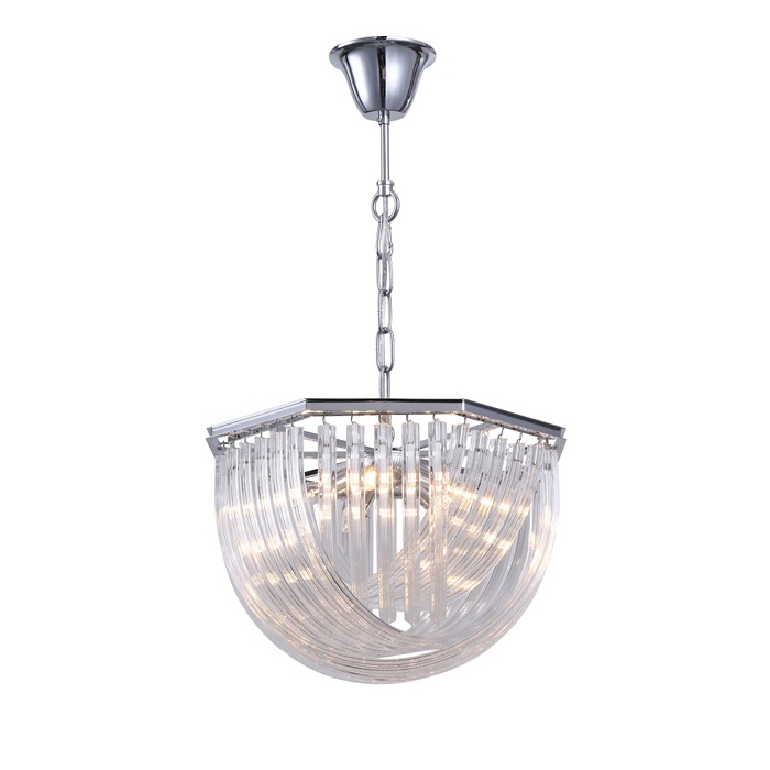 Люстра Delight Collection Murano Glass KR0116P-5R/A chrome от ImperiumLoft