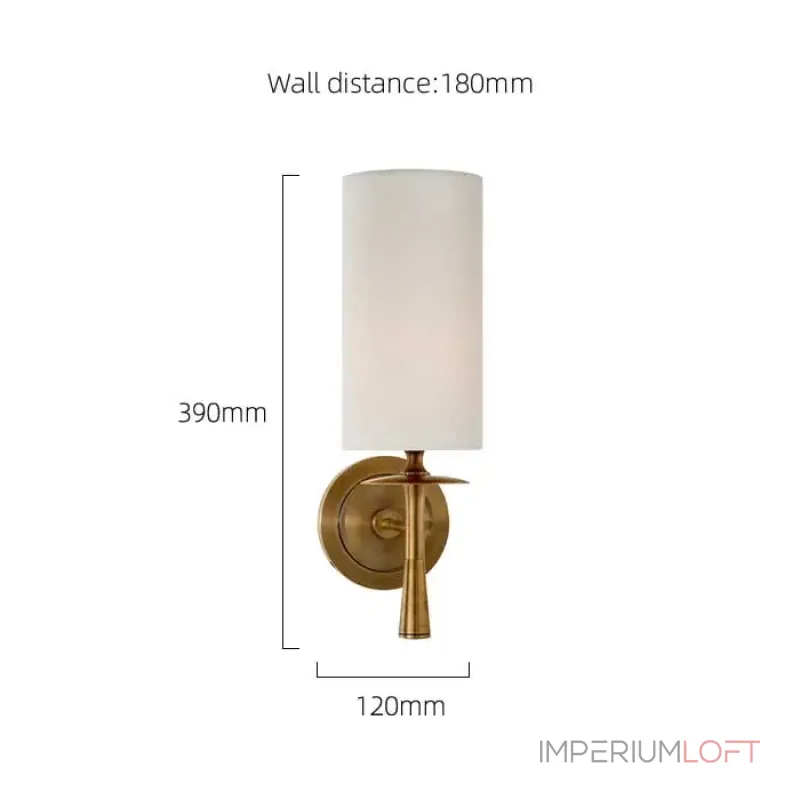 Настенный светильник Delight Collection Wall lamp MT8865-1W brass Настенный светильник Delight Collection Wall lamp MT8865-1W brass