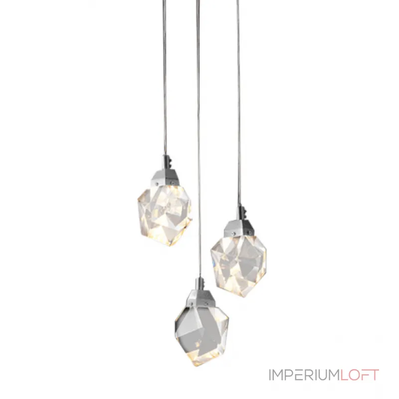 Подвесной светильник Delight Collection Crystal rock OM820083-3C (MD-020B-3 chrome)
