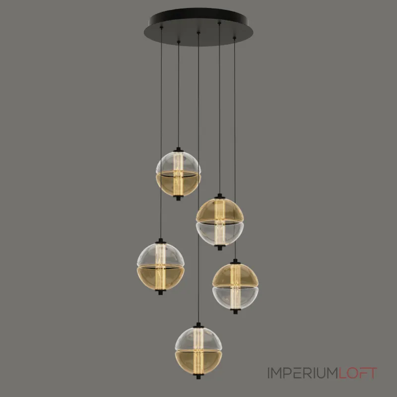 Подвесной светильник Delight Collection MD24022079 MD24022079-5A black/amber