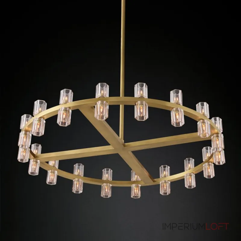 Люстра на штанге Delight Collection Arcachon KM1000P-36 brass
