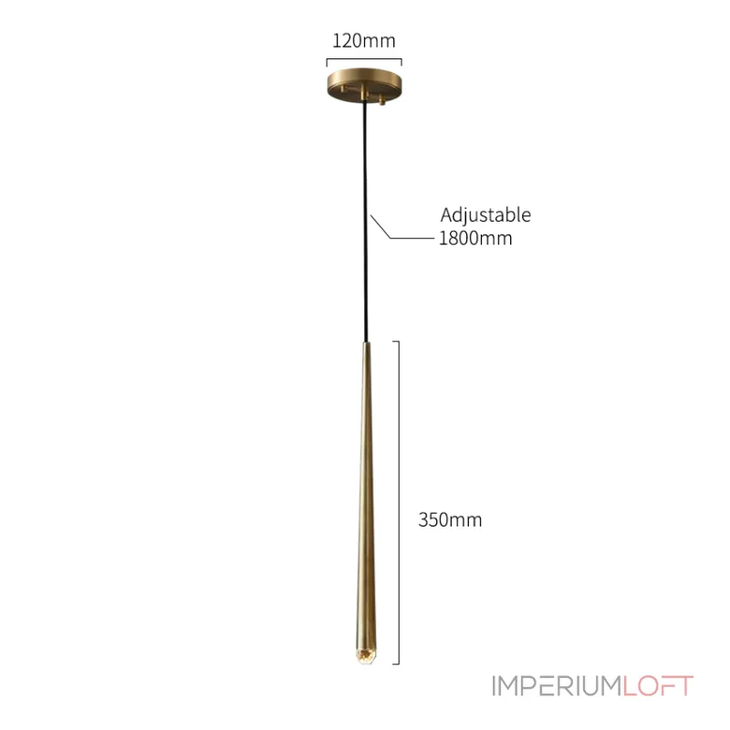 Подвесной светильник Delight Collection MT8863 MT8863-1H antique brass