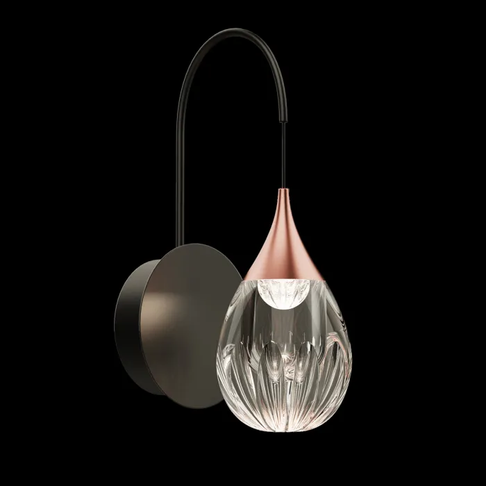 Светильник настенный Delight Collection Stilla MB24001004-1A copper/clear от ImperiumLoft
