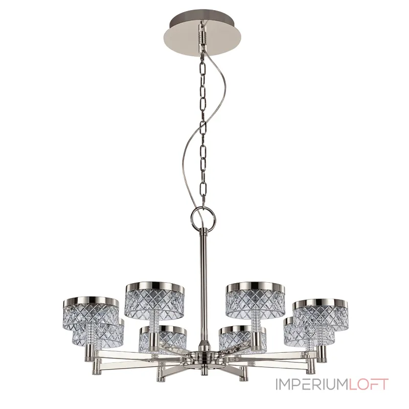 Подвесная люстра Delight Collection Diamond cut MD21020075-8A satin nickel Подвесная люстра Delight Collection Diamond cut MD21020075-8A satin nickel